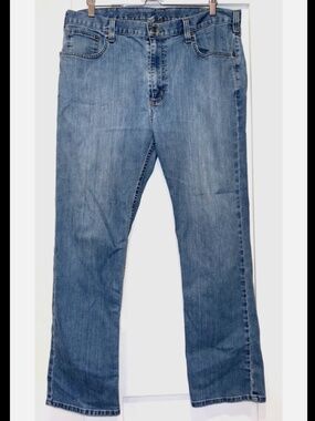 Carhartt Jeans Men 38x32 Blue Straight Relaxed Fit Rugged Flex Workwear